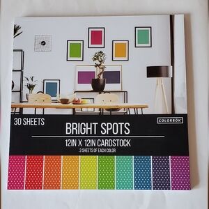 Colorbok Card Stock 30 Sheets 12" x 12"
